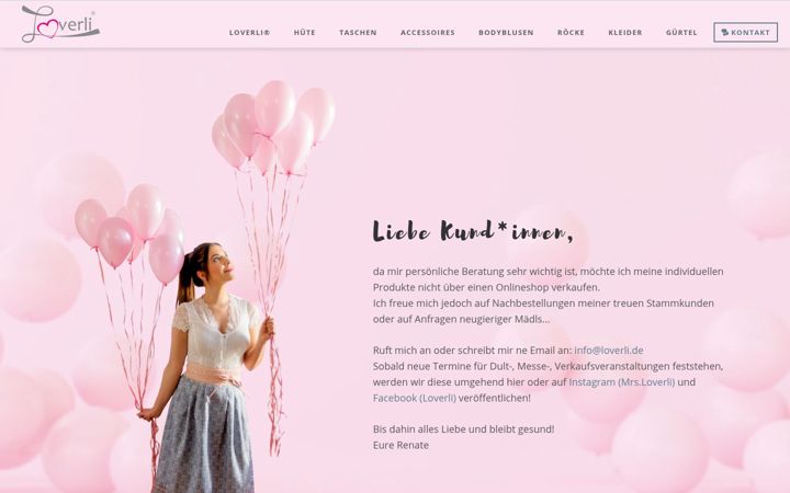 Screenshot of loverli.de