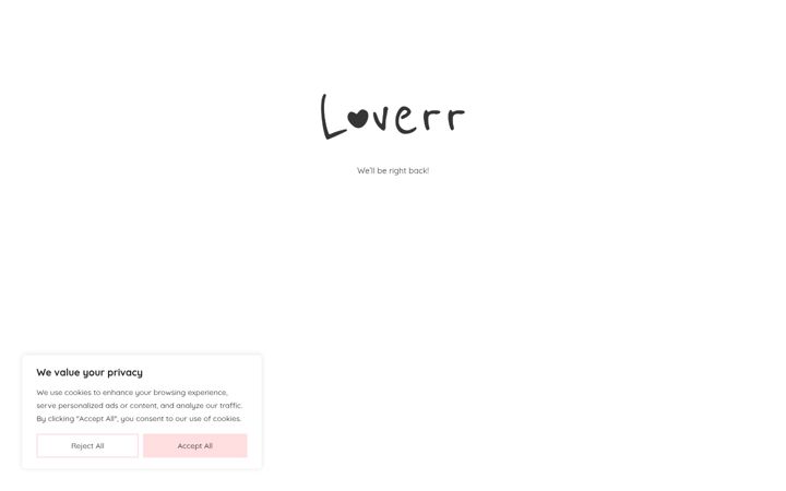 Screenshot of loverr.co.uk