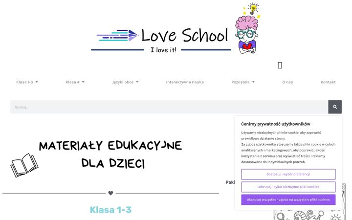 Screenshot of loveschool.pl