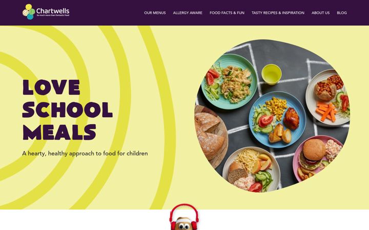 Screenshot of loveschoolmeals.co.uk