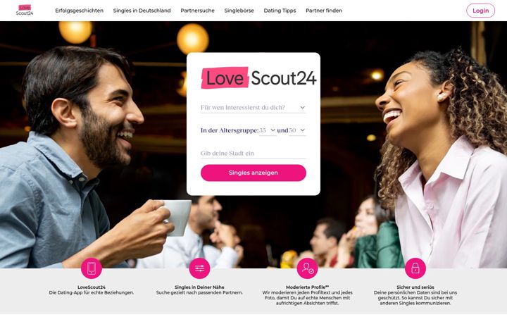 Screenshot του lovescout24.de