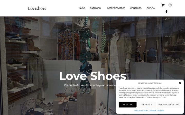Screenshot of loveshoes.es