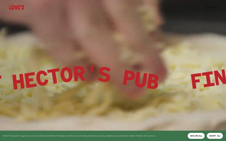 Screenshot of lovespizzaco.com
