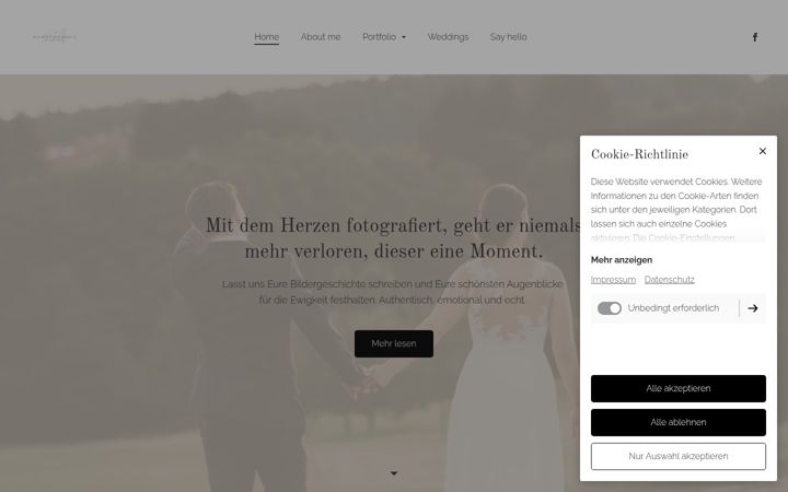 Screenshot of lovestorys-eclairfotografie.de