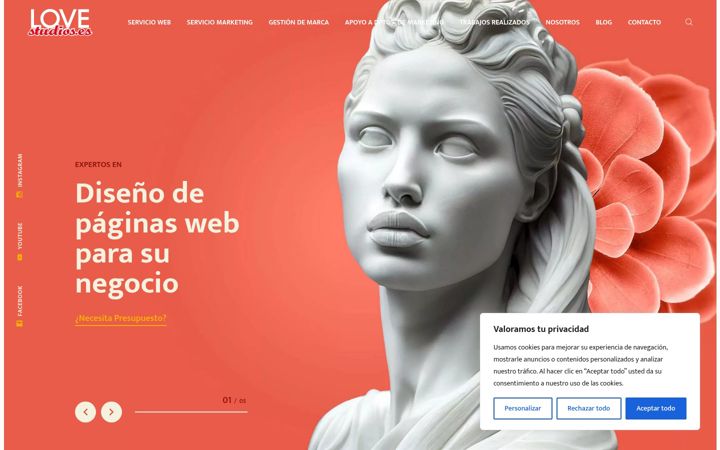 Screenshot of lovestudios.es