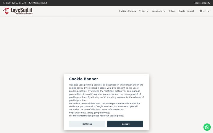 Screenshot of lovesud.it