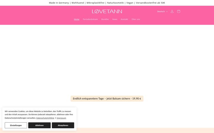 Screenshot of lovetann.de