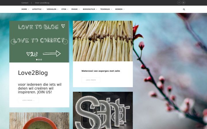 Screenshot of lovetoblog.nl