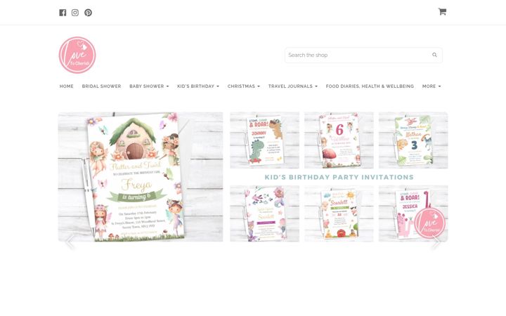 Screenshot of lovetocherish.co.uk