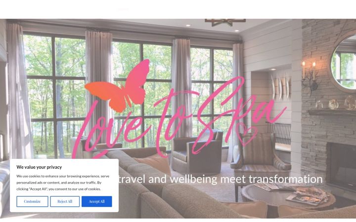Screenshot of lovetospa.com