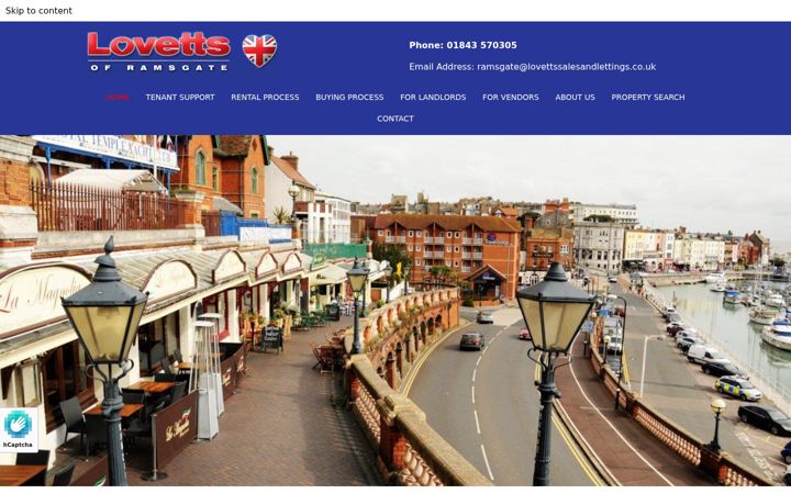 Screenshot of lovettssalesandlettings.co.uk