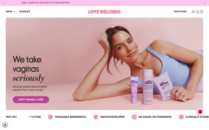 Screenshot of lovewellness.com