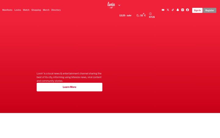 Screenshot of lovin.co