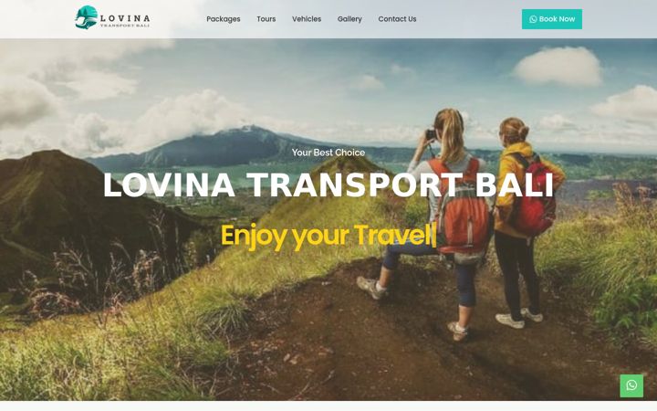 Screenshot of lovinatransportbali.com