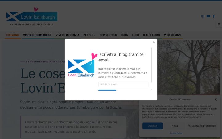 Screenshot of lovinedinburgh.co.uk