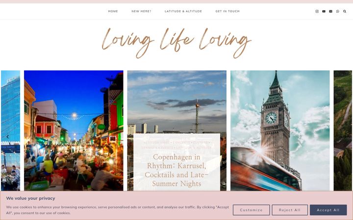 Screenshot of lovinglifeloving.com