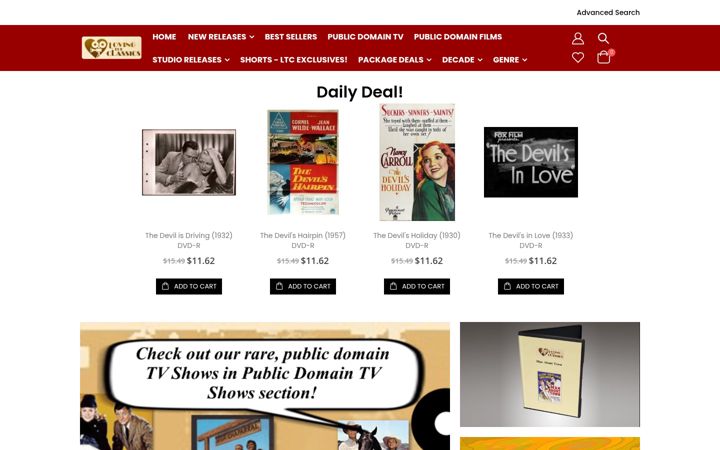 Screenshot of lovingtheclassics.com