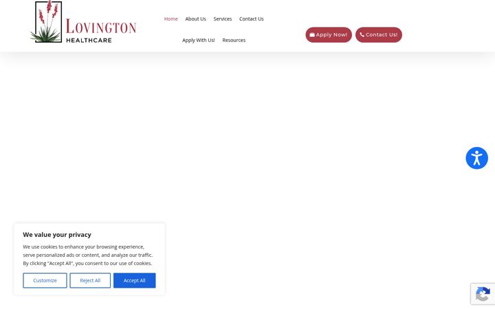 Screenshot of lovingtonhealthcare.com