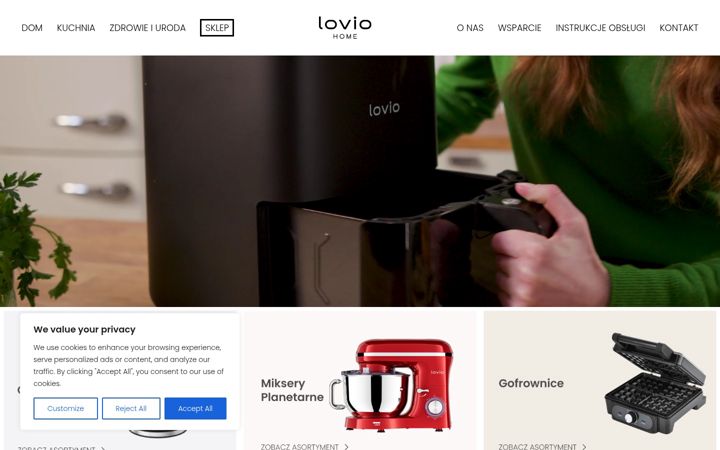 Screenshot of lovio-home.com
