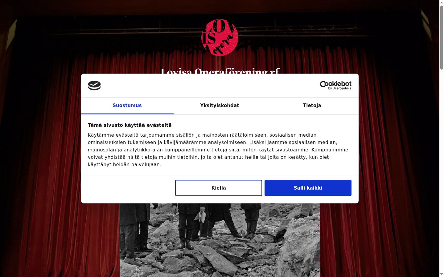 Snímka obrazovky banera súhlasu zobrazeného pred akoukoľvek interakciou