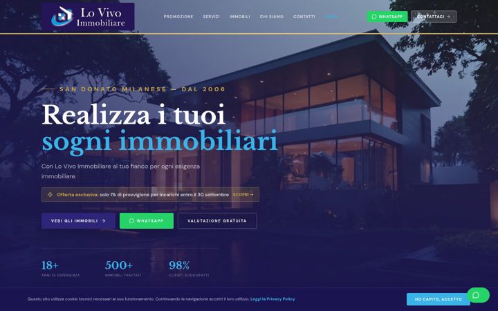 Screenshot of lovivoimmobiliare.it