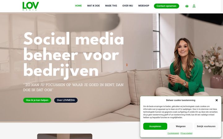Screenshot of lovmedia.nl