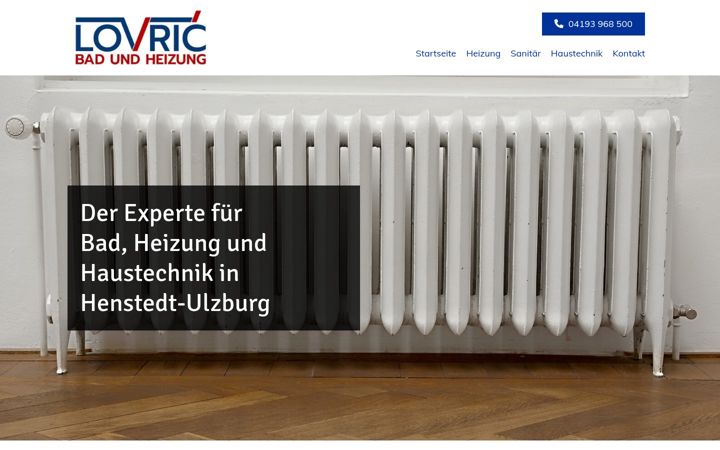 Screenshot of lovric-bad-heizung.de