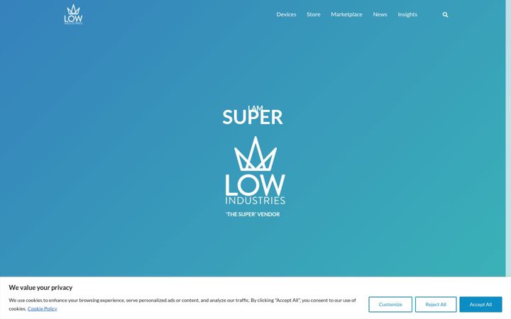 Screenshot of low-industries.com