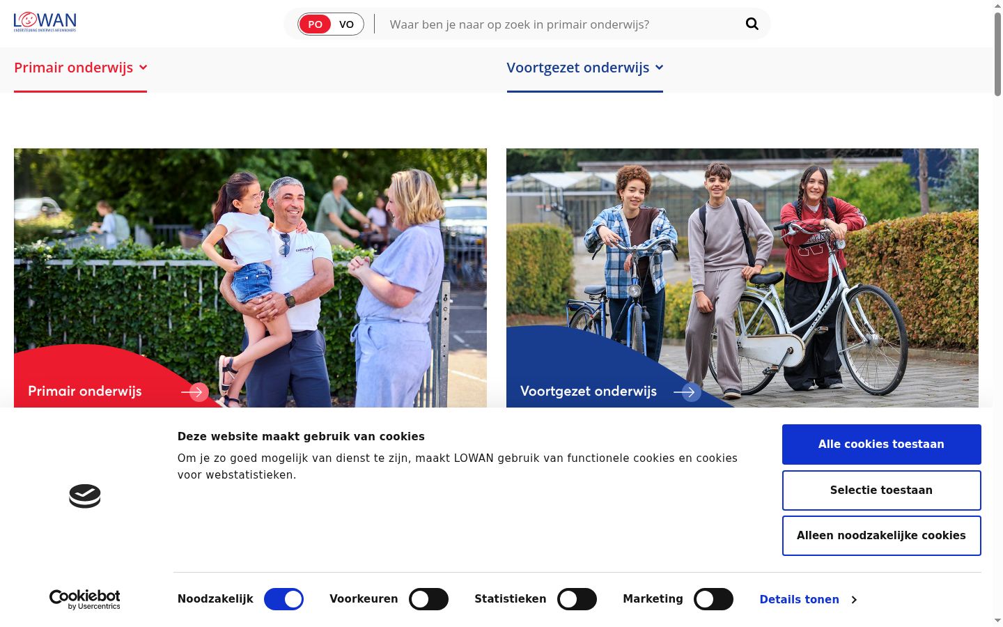 Snímek obrazovky baneru souhlasu zobrazeného před jakoukoli interakcí