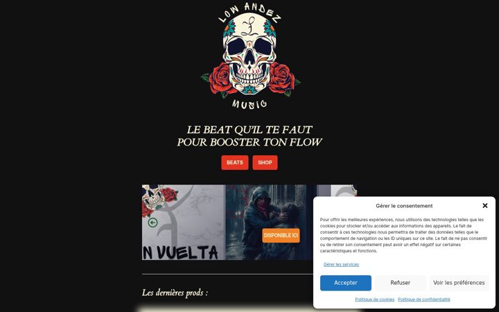 Screenshot of lowandez.com