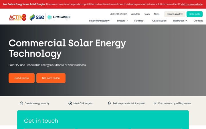 Screenshot of lowcarbonenergy.co