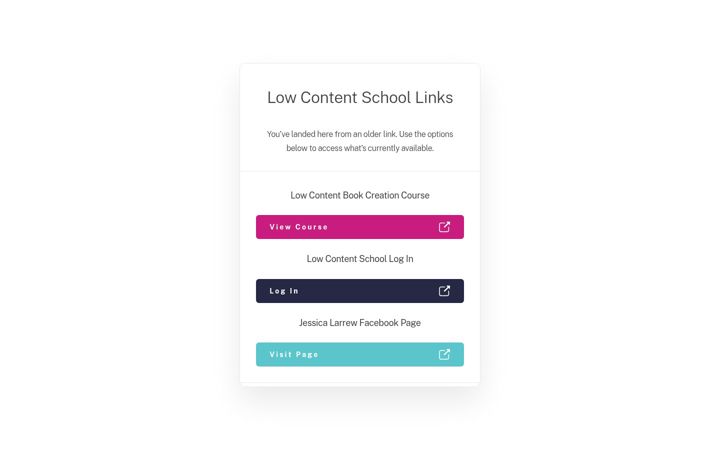 Screenshot of lowcontentschool.com