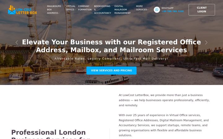 Screenshot of lowcostletterbox.com
