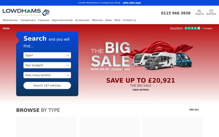 Screenshot of lowdhams.com