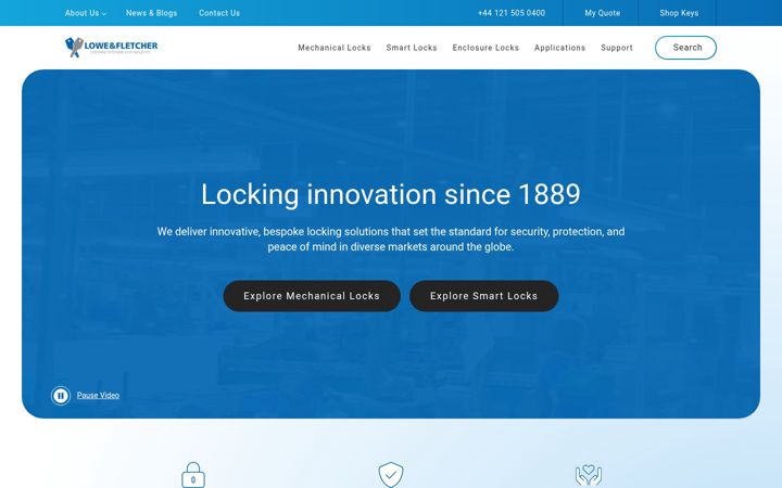 Screenshot of lowe-and-fletcher.co.uk