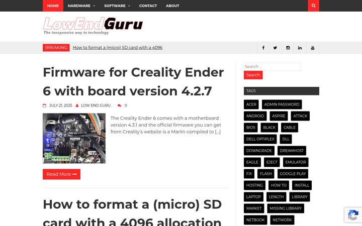 Screenshot of lowendguru.com