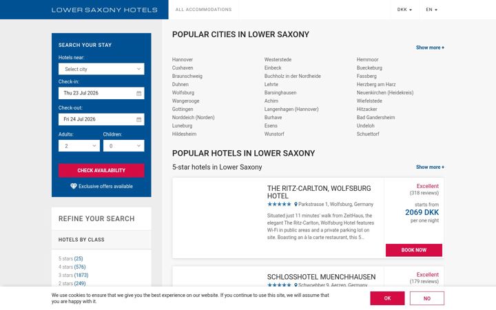 Screenshot of lower-saxony-hotels.com