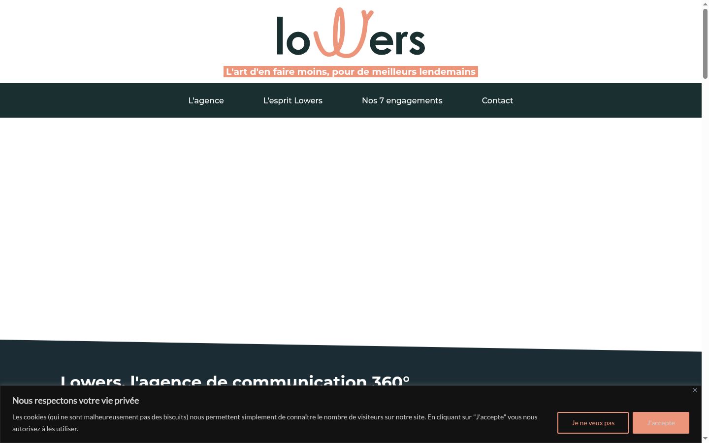 Screenshot des Einwilligungsbanners vor jeglicher Interaktion