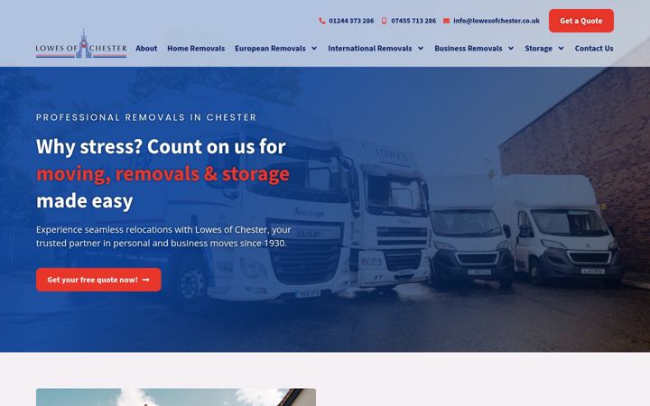 Screenshot of lowesofchester.co.uk