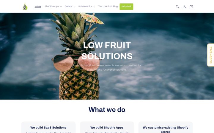 Screenshot of lowfruitsolutions.com