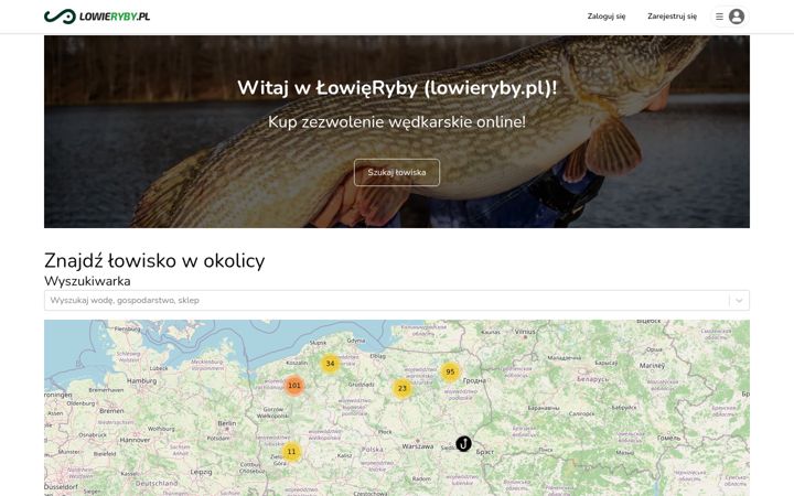 Screenshot of lowieryby.pl