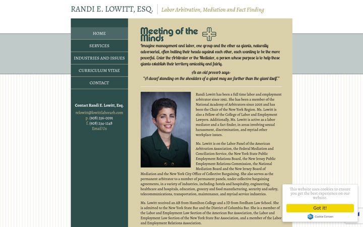 Screenshot of lowittlaborarb.com