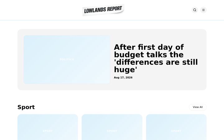 Screenshot of lowlandsreport.net