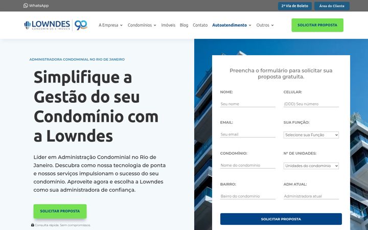 Screenshot of lowndes.com.br