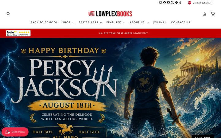 Screenshot of lowplexbooks.com