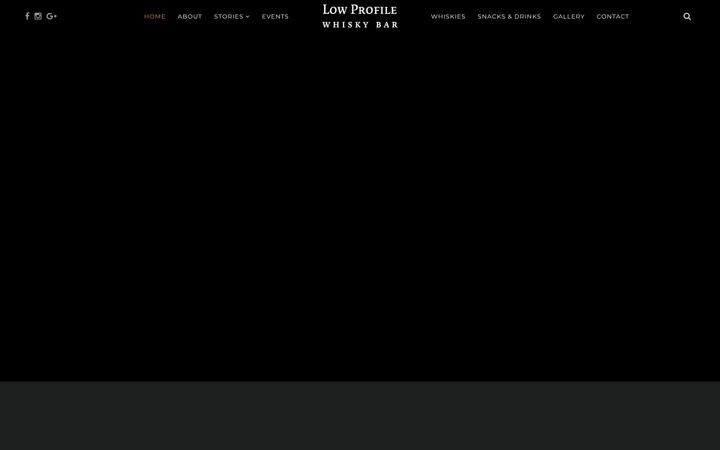 Screenshot of lowprofilewhiskybar.com