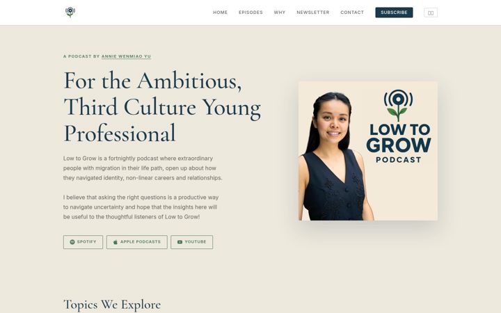 Screenshot of lowtogrow.com