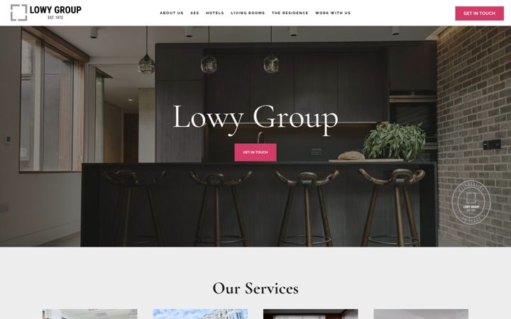 Screenshot of lowygroup.co.uk