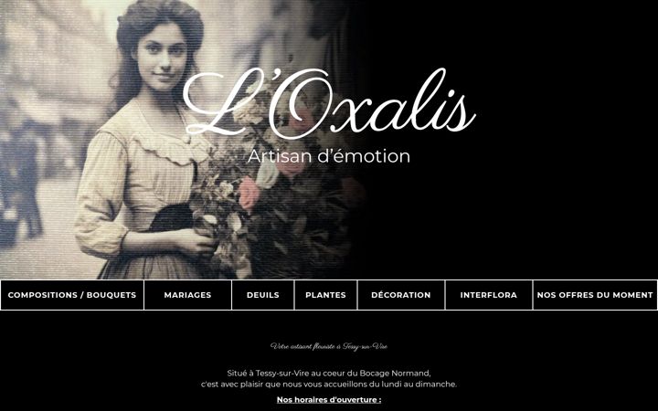 Screenshot of loxalis-artisanfleuriste.fr