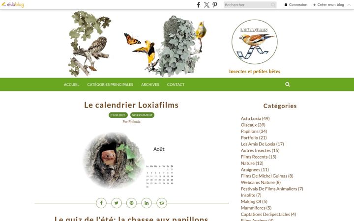 Screenshot of loxiafilms.com